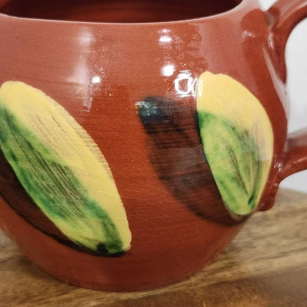 Dorothy Long Redware Vintage Pottery Creamer Redware Pottery 1987 Redware